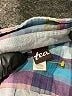 Tea 100% Cotton Plaid Blue Long Sleeve Button-Down Shirt Size 3 - photo 3