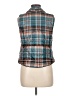 OSO Casuals 100% Polyester Plaid Teal Vest Size S - photo 2