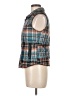OSO Casuals 100% Polyester Plaid Teal Vest Size S - photo 5