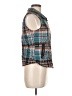 OSO Casuals 100% Polyester Plaid Teal Vest Size S - photo 4