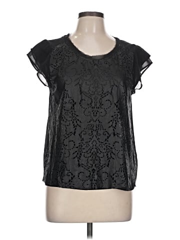 Zara W&B Collection Short Sleeve Blouse (view 1)