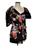 Cinq à Sept 100% Polyester Black Short Sleeve Blouse Size 2 - photo 1