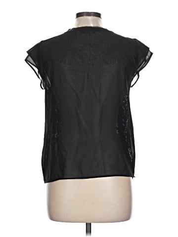 Zara W&B Collection Short Sleeve Blouse (view 2)