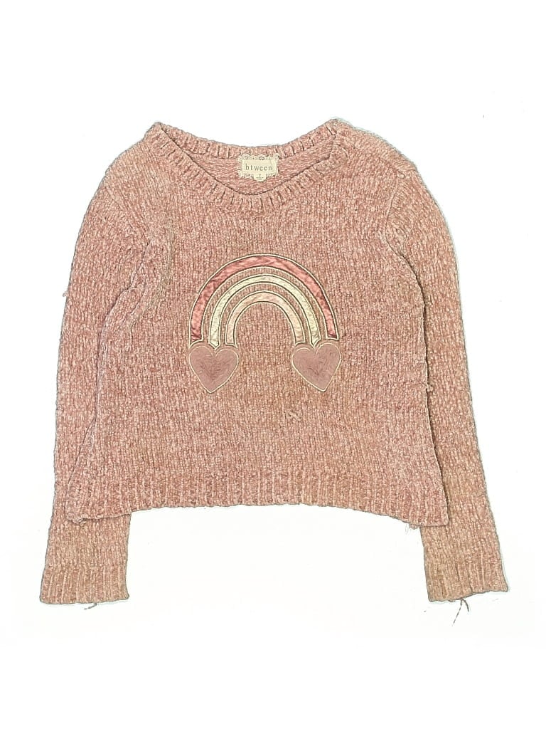 Pre-owned Btween Kids' Pullover Sweater In Pink