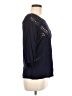 Solitaire 100% Rayon Blue 3/4 Sleeve Blouse Size M - photo 4