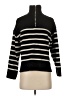 Zara Stripes Black Turtleneck Sweater Size S - photo 1