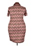 Shein Chevron-herringbone Brown Casual Dress Size 3X - photo 2