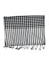 Unbranded Checkered-gingham Gray White Scarf One size - photo 2