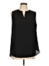 Mossimo 100% Polyester Black Sleeveless Blouse Size L - photo 1