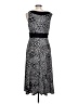 Perceptions Animal Print Gray Casual Dress Size 12 - photo 2
