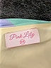 Pink Lily Color Block Pink Blue Romper Size XS - photo 4