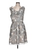 Gap Outlet 100% Polyester Camo Gray Cocktail Dress Size 12 - photo 1
