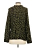 Talbots Animal Print Green Long Sleeve Blouse Size S - photo 2