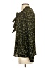 Talbots Animal Print Green Long Sleeve Blouse Size S - photo 5