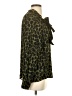 Talbots Animal Print Green Long Sleeve Blouse Size S - photo 4