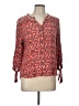 Seven7 Red 3/4 Sleeve Blouse Size L - photo 1