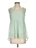 Lauren Conrad 100% Polyester Green Sleeveless Blouse Size XS - photo 1
