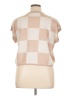 Unbranded Tan Short Sleeve Blouse Size XL - photo 2