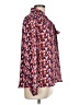 Carolina Belle 100% Polyester Chevron-herringbone Pink Long Sleeve Blouse Size L - photo 4