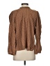 Ann Taylor LOFT Polka Dots Brown Long Sleeve Blouse Size S - photo 2