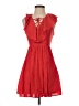 Express 100% Polyester Red Casual Dress Size 0 - photo 1