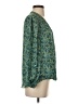 Max Studio 100% Polyester Green 3/4 Sleeve Blouse Size S - photo 4