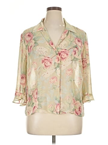 Positive Attitude 3/4 Sleeve Blouse (view 1)
