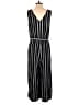 Gap 100% Rayon Stripes Black Jumpsuit Size L - photo 2
