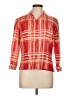 ICE 100% Silk Red 3/4 Sleeve Silk Top Size L - photo 1
