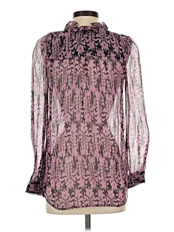 Étoile Isabel Marant Long Sleeve Silk Top (view 2)