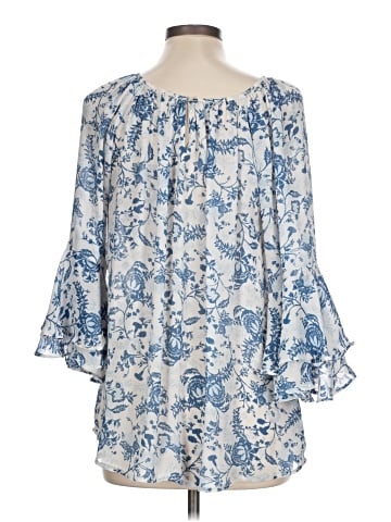 Chaps 3/4 Sleeve Blouse (view 2)
