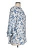 Chaps Blue 3/4 Sleeve Blouse Size L - photo 4