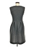 Ann Taylor LOFT 100% Polyester Chevron-herringbone Gray Casual Dress Size 6 - photo 2