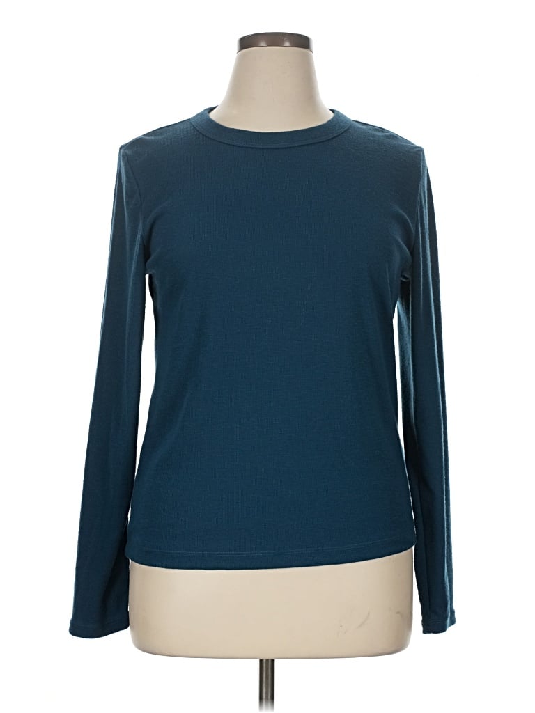 Pre-owned Title Nine Long Sleeve T-shirt In Blue