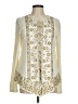 LOGO Lavish 100% Polyester Ivory Long Sleeve Blouse Size M - photo 1