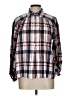 Max Studio 100% Cotton Plaid Blue Long Sleeve Button-Down Shirt Size L - photo 1