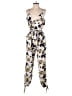 Bucketlist 100% Polyester Print Ivory Jumpsuit Size S - photo 1