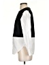 Zara Basic Color Block Black Long Sleeve Blouse Size S - photo 5