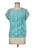 Jason Wu for Target 100% Polyester Teal Short Sleeve Blouse Size M - photo 1