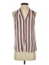 Dna Couture 100% Polyester Stripes Ivory Sleeveless Blouse Size S - photo 1