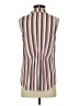 Dna Couture 100% Polyester Stripes Ivory Sleeveless Blouse Size S - photo 2