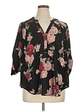Torrid 3/4 Sleeve Blouse (view 1)