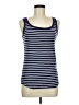 Caslon Stripes Blue Tank Top Size M - photo 1