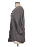Lido 100% Rayon Gray 3/4 Sleeve Blouse Size L - photo 5