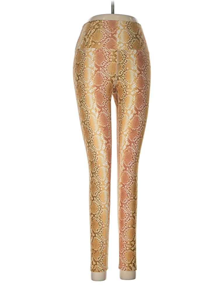Pre-owned Beach Riot Leggings In Gold