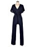 As U Wish Solid Blue Jumpsuit Size XS - photo 1