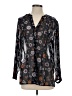 Democracy 100% Polyester Black Long Sleeve Blouse Size S - photo 1
