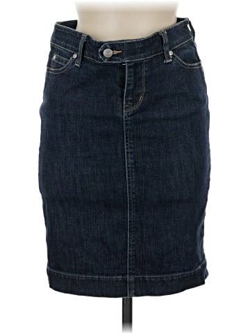 Noir Denim Skirt (view 1)