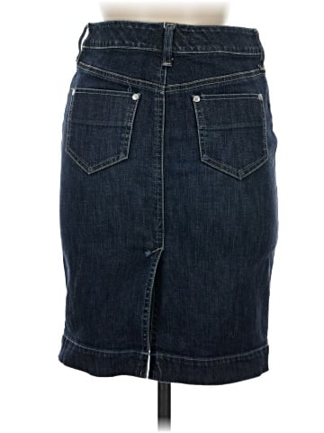 Noir Denim Skirt (view 2)