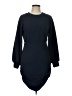 Vero Moda Solid Blue Casual Dress Size L - photo 1